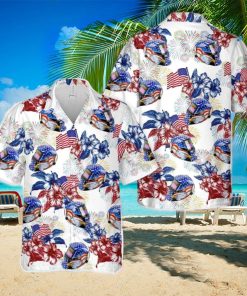 AMERICAN EAGLE Welding Helmet Hawaiian Shirt