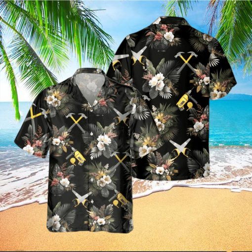 AWESOME CARPENTER  AOP POCKET HAWAIIAN SHIRT