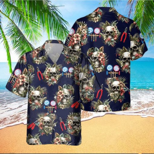 AWESOME HVAC TECH  AOP POCKET HAWAIIAN SHIRT FtpwpiGcP