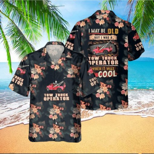 AWESOME TOW TRUCK OPERATOR  AOP POCKET HAWAIIAN SHIRT