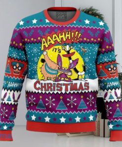 Aaahh!!! Real Monsters Nickelodeon Ugly Christmas Sweater Gift For Men And Women