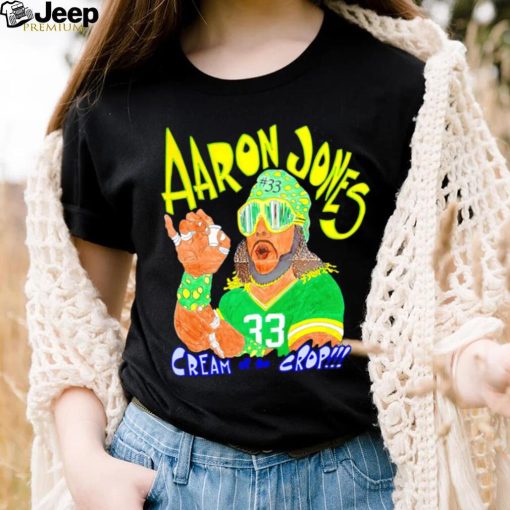 Aaron Jones 33 cream of the crop art shirt