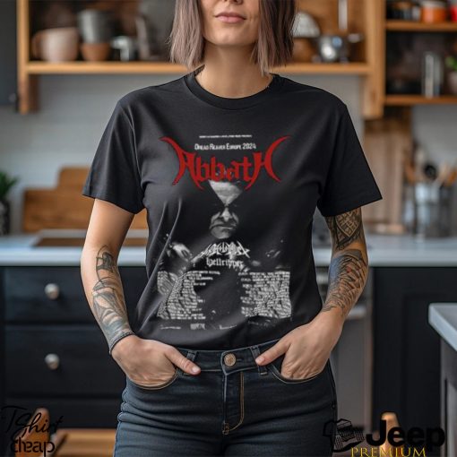 Abbath Dread Reaver Europe 2024 Merch, Abbath With Toxic Holocaust – Hellripper Shirt, Abbath Headliner European Tour 2024 Shirt