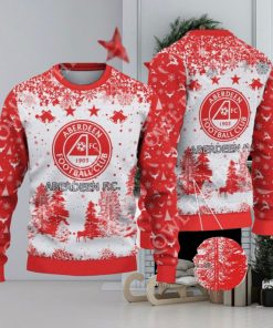 Aberdeen F.C. SPFL Scottish Snow Fall Pine Ugly sweater