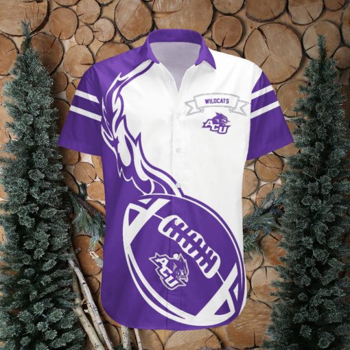 Abilene Christian Wildcats Hawaii Shirt Flame Ball – NCAA