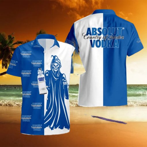 Absolut Vodka Death Halloween Men And Women Hawaiian Shirt