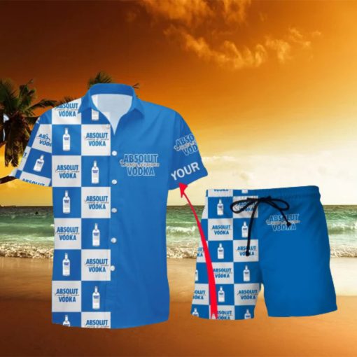 Absolut Vodka Personalized Name Hawaiian Shirt