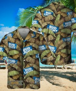 Abstract Banana Leaves Bud Light Hawaiian Shirt For Men And Women Gift Hawaiian Beer