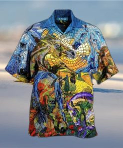 Abstract Horse All Over Printed Hawaiian Shirt