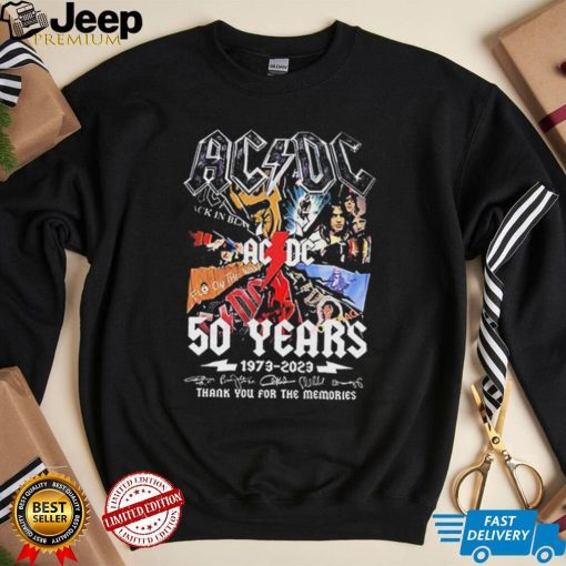 Ac Dc Fly On The Wall 50 Years 1973 – 2023 Thank You For The Memories Shirt