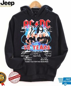 Ac Dc Malcolm Young Bon Scott Signature Thank You For The Memories Shirt