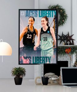 Aces Vs Liberty Superteam Showdown In Brooklyn Home Decor Poster Canvas