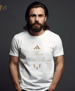 Adidas Adult 2023 Ballon d'Or Lionel Messi #10 Rings White T Shirt
