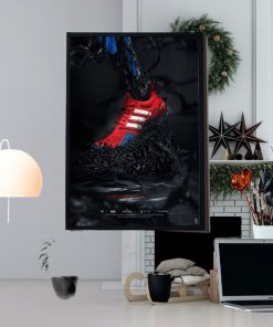 Adidas Symbiote PlayStation Spider Man 2 Ultra Boost Home Decor Poster Canvas