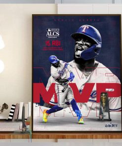 Adolis Garcia MVP ALCS MLB 2023 With 15 RBI Home Decor Poster Canvas