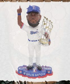 Adolis Garcia Texas Rangers 2023 World Series Champions Bobblehead Ornament