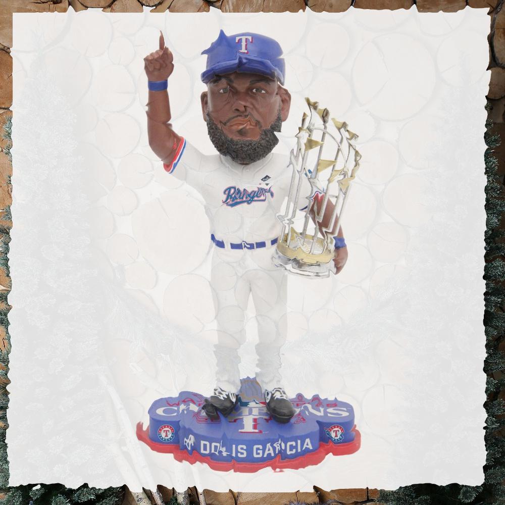 Adolis Garcia Texas Rangers 2023 World Series Champions Bobblehead Ornament