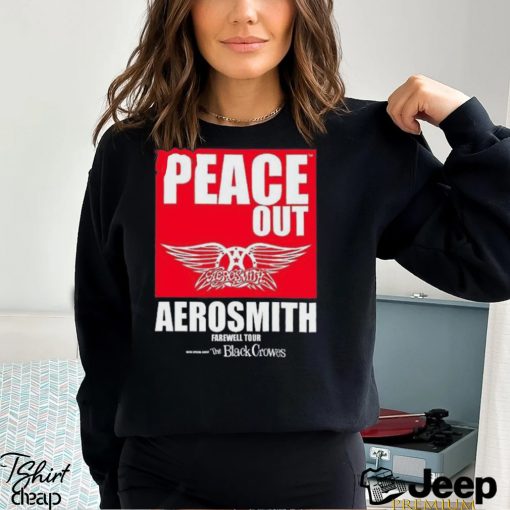 Aerosmith 2023 2024 Peace Out Farewell Tour Band Shirt Heavy Metal Vintage Hoodie Unisex