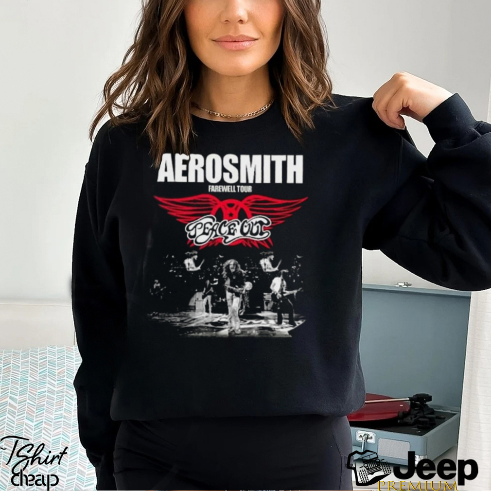 Aerosmith Concert 2023 2024 Peace Out Farewell Tour T Shirt - teejeep