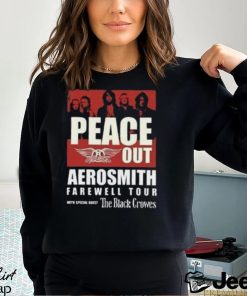Aerosmith Peace Out Farewell Tour With The Black Crowes Shirt Band Fan Classic Unisex