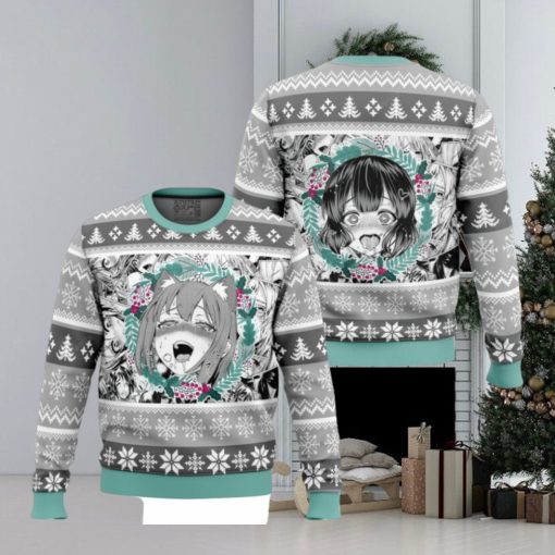 Ahegao Christmas sweater