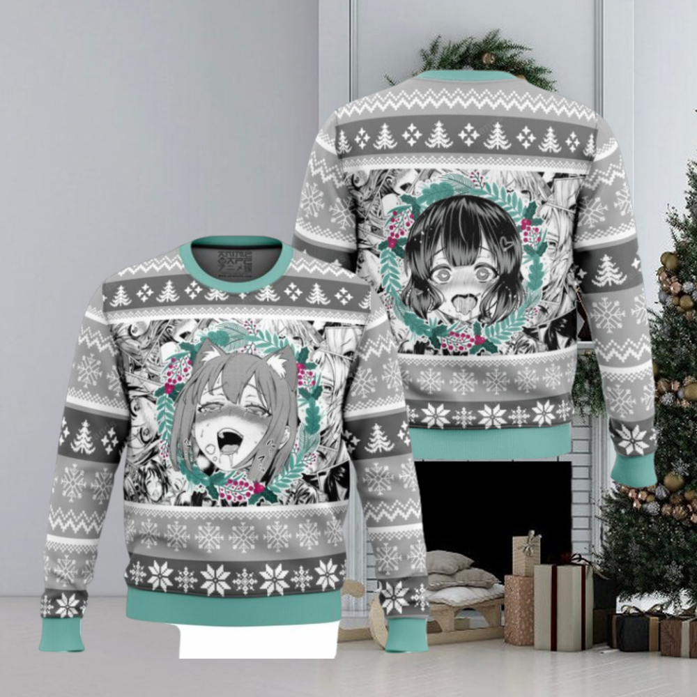 Ahegao Christmas sweater - teejeep