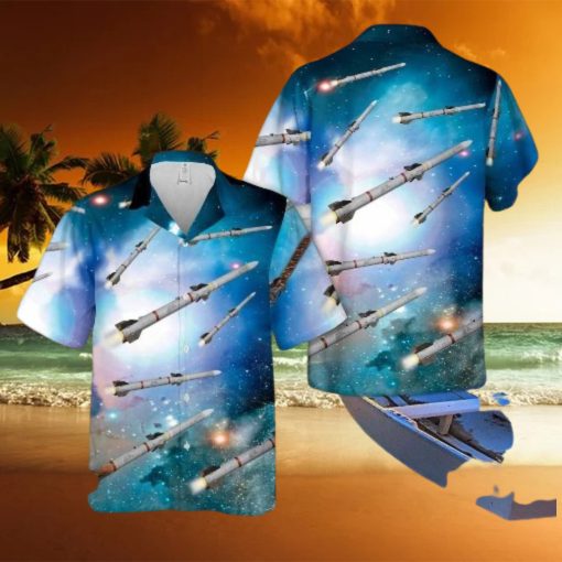 Aim 120 Amraam Air To Missile Hawaiian Shirt