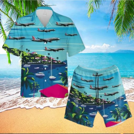 Air Berlin (lgw Luftfahrtgesellschaft Walter) Embraer 190 100lr Short Sleeve Hawaiian Shirt