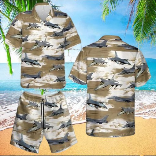 Air Force F 16 Fighting Falcon Hawaiian Shirt Short