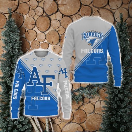 Air Force Falcons Cross 3D Unisex 3D Sweater Christmas For Fan Gift