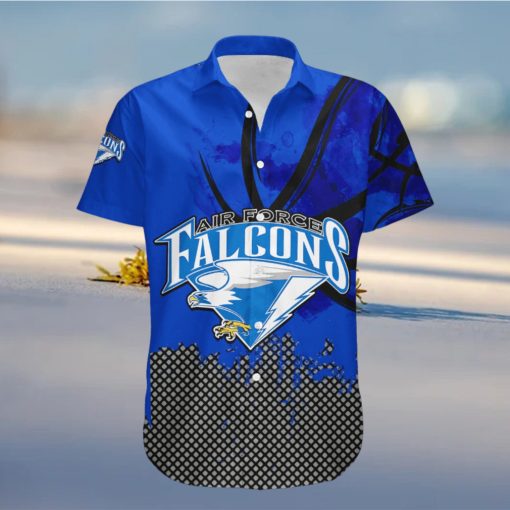 Air Force Falcons Hawaii Shirt Basketball Net Grunge Pattern – NCAA