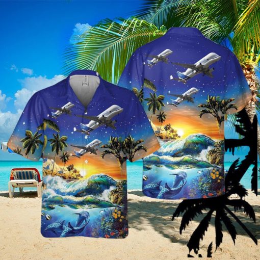 Airbus Beluga XL (Airbus A330 700L) Pocket Aloha Hawaiian Shirt Beach Gift Short Sleeve Shirt