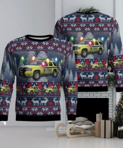 Aircraft Rescue and Firefighting Denver International Airport Knitted Christmas 3D Sweater