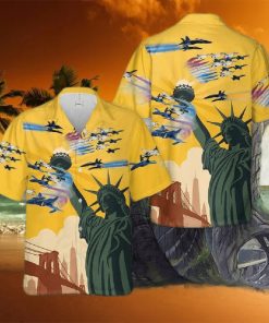 Airshow Blue Angels And Thunderbirds 4th Of July Hawaiian Shirt