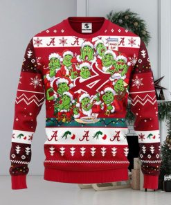 Alabama Crimson Tide 12 Grinch Xmas Day Christmas Ugly Sweater 3D Christmas Xmas Sweater