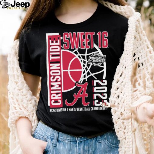 Alabama Crimson Tide 2023 NCAA Division I Men’s Basketball Championship Tournament March Madness Sweet 16 shirt