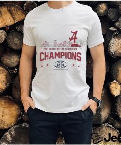 Alabama Crimson Tide 2023 SEC Championship City Skyline T Shirt