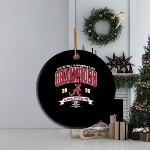 Alabama Crimson Tide 2023 SEC Football Conference Champions Logo Ornament