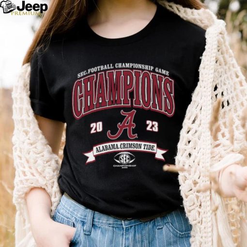 Alabama Crimson Tide Blue 84 Youth 2023 SEC Football Conference Champions T Shirt