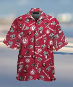 Alabama Crimson Tide Design Hawaiian Shirt Tropical Short Sleeve Elegance