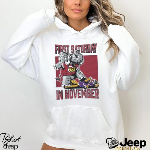 Alabama Crimson Tide First Saturday Elephant In November Shirt