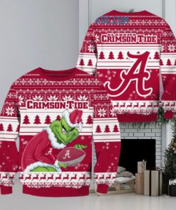 Alabama Crimson Tide Grinch NCAA Christmas Ugly Sweater