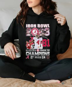 Alabama Crimson Tide Iron Bowl 2023 4th And 31 Champions 27 24 Auburn Tigers Shirt