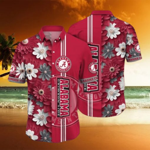 Alabama Crimson Tide NCAA1 Flower Hawaii Shirt For Fans