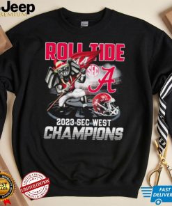 Alabama Crimson Tide Roll Tide 2023 SEC West Champions Shirt