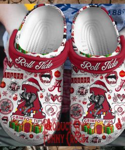 Alabama Crimson Tide Roll Tide Christmas Crocs