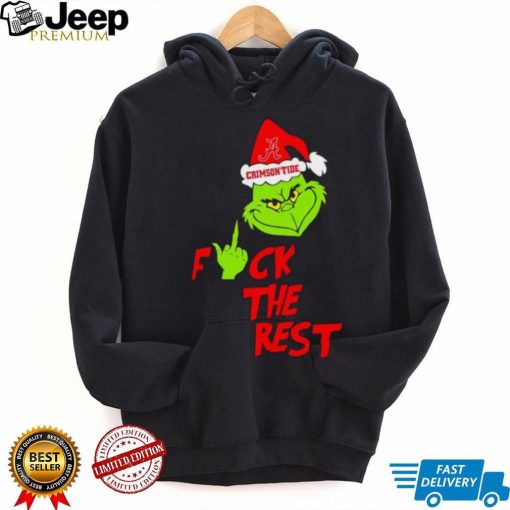 Alabama Crimson Tide Santa Grinch fuck the rest shirt