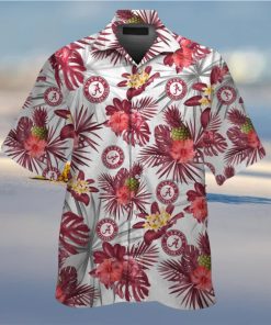 Alabama Crimson Tide Short Sleeve Shirt Design Hawaiian Tropical Elegance
