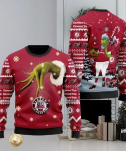 Alabama Crimson Tide Team Grinch Ugly Christmas 3D Sweater