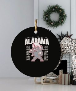 Alabama Football Vintage Inspired Championship Ornament